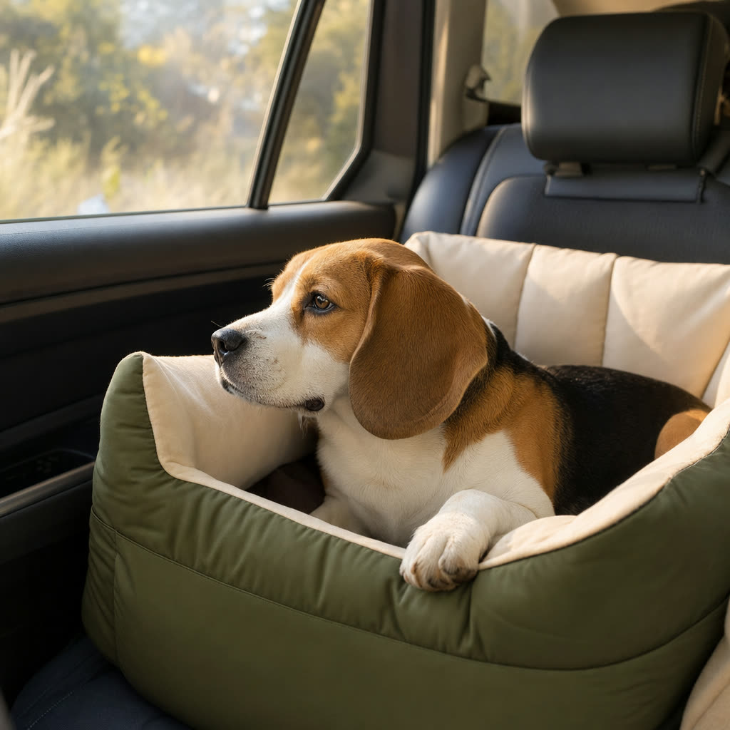 Dog car booster bed